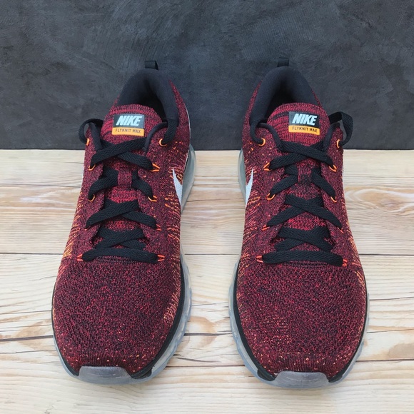 Nike Flyknit Air Max Men’s Size 10 Black/Red/Multi - Picture 5 of 16